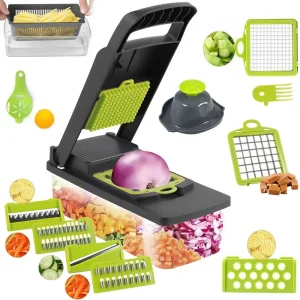 Multifunctional Vegetable Manual Chopper, Shredder, Slicer